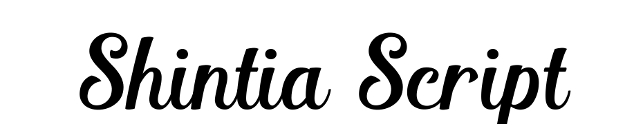 Shintia Script Yazı tipi ücretsiz indir